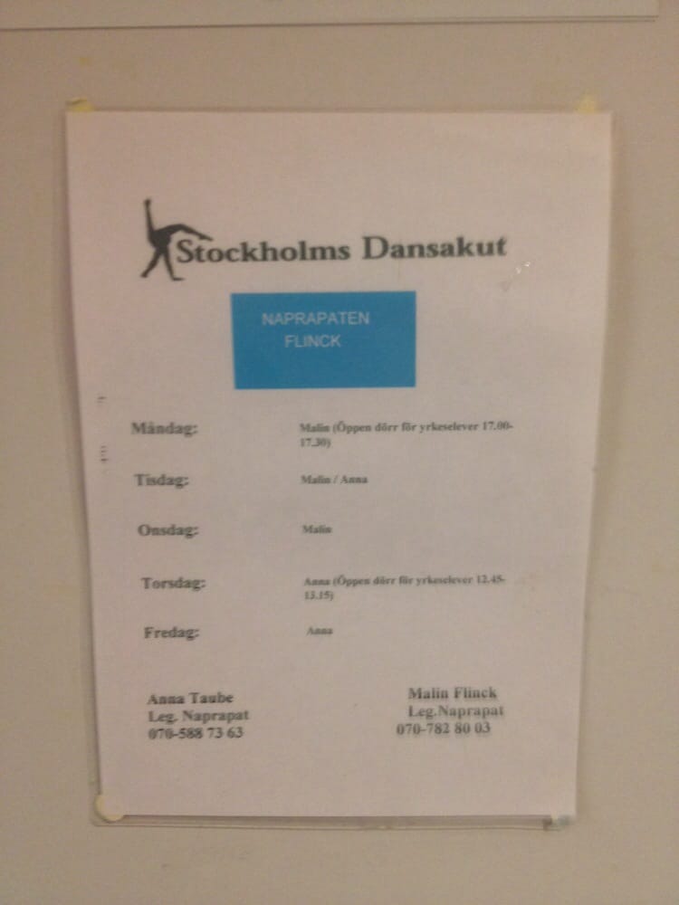 Naprapatmottagning Malin Flinck